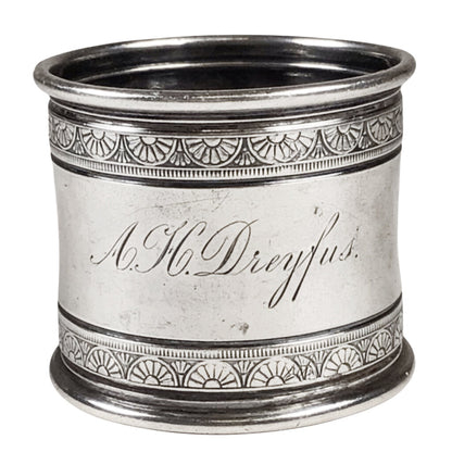 Gorham Sterling Silver Napkin Ring, 1878