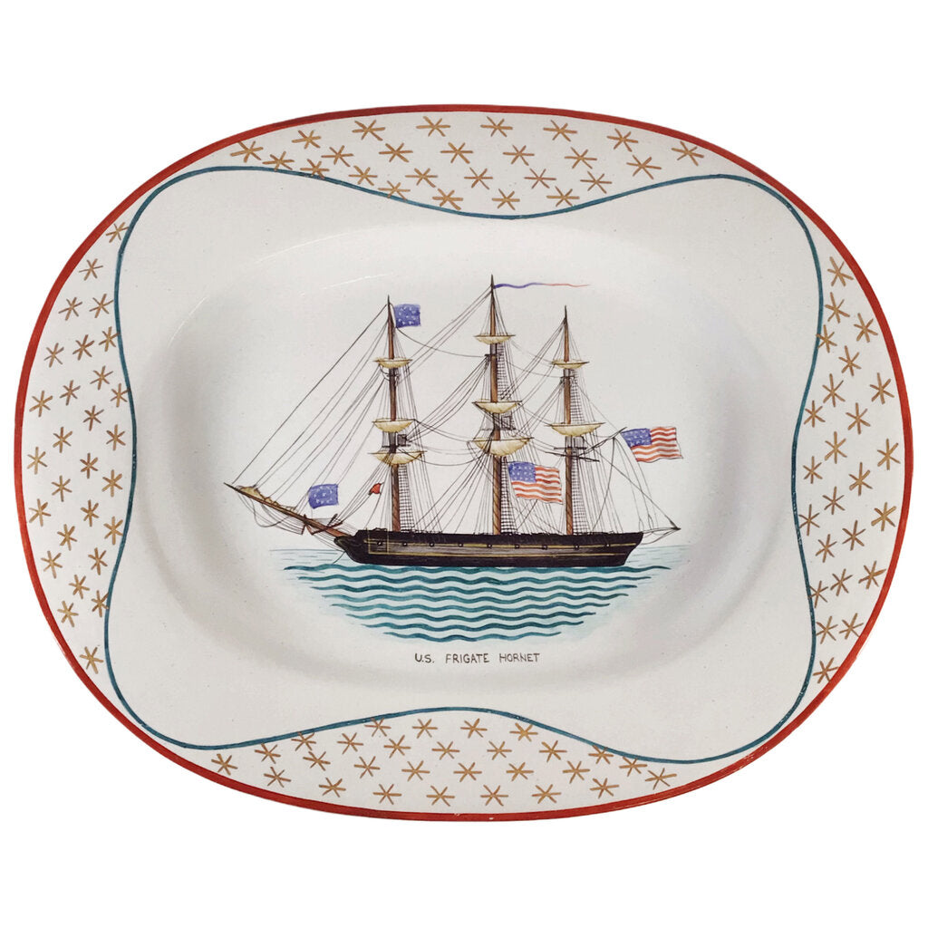 Mottahedeh "US Frigate Hornet" Handpainted Platter