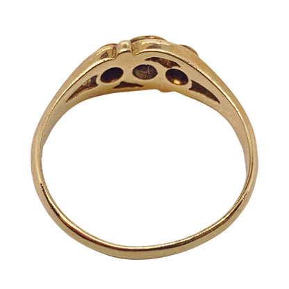 Antique Old Cut Diamond Ring in 14Kt Gold