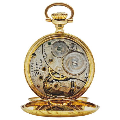 Elgin Model 2 0s Pocket Watch in 14Kt Gold Case, ca. 1911