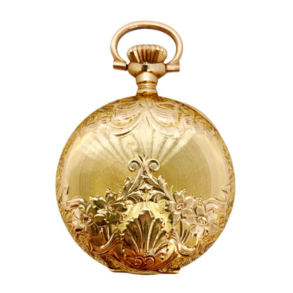 Elgin Model 2 0s Pocket Watch in 14Kt Gold Case, ca. 1911