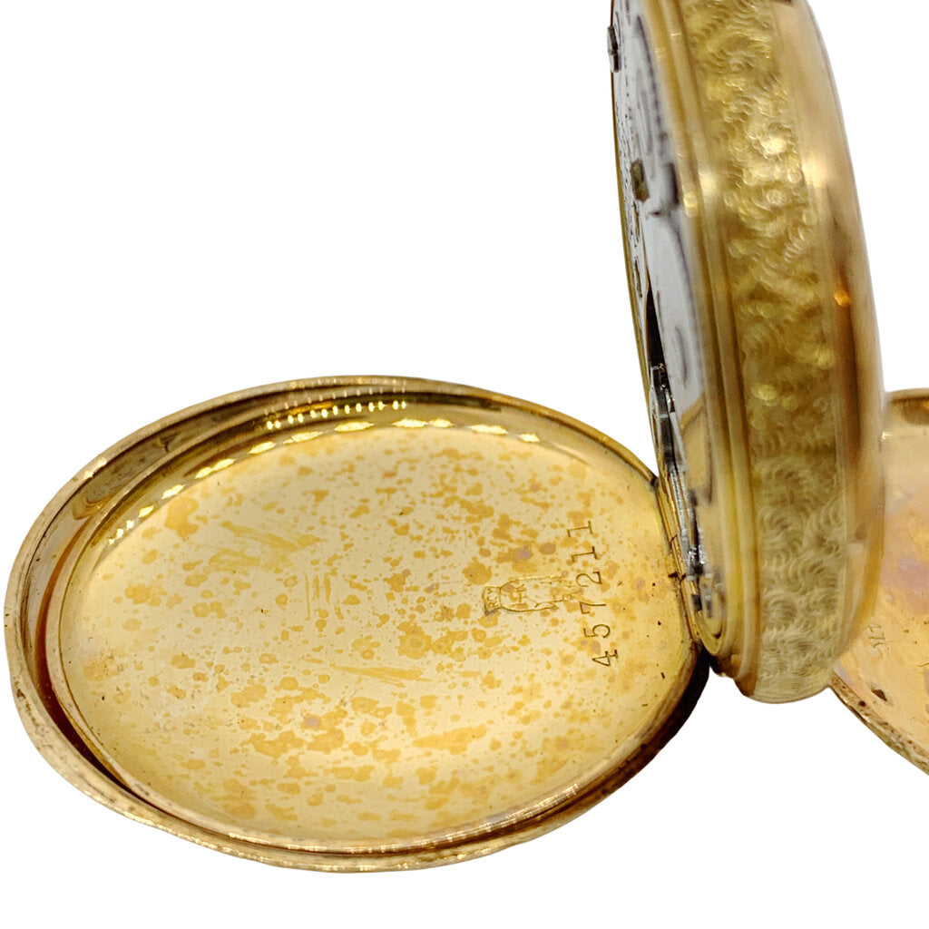 Elgin Model 2 0s Pocket Watch in 14Kt Gold Case, ca. 1911