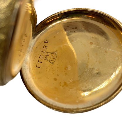 Elgin Model 2 0s Pocket Watch in 14Kt Gold Case, ca. 1911