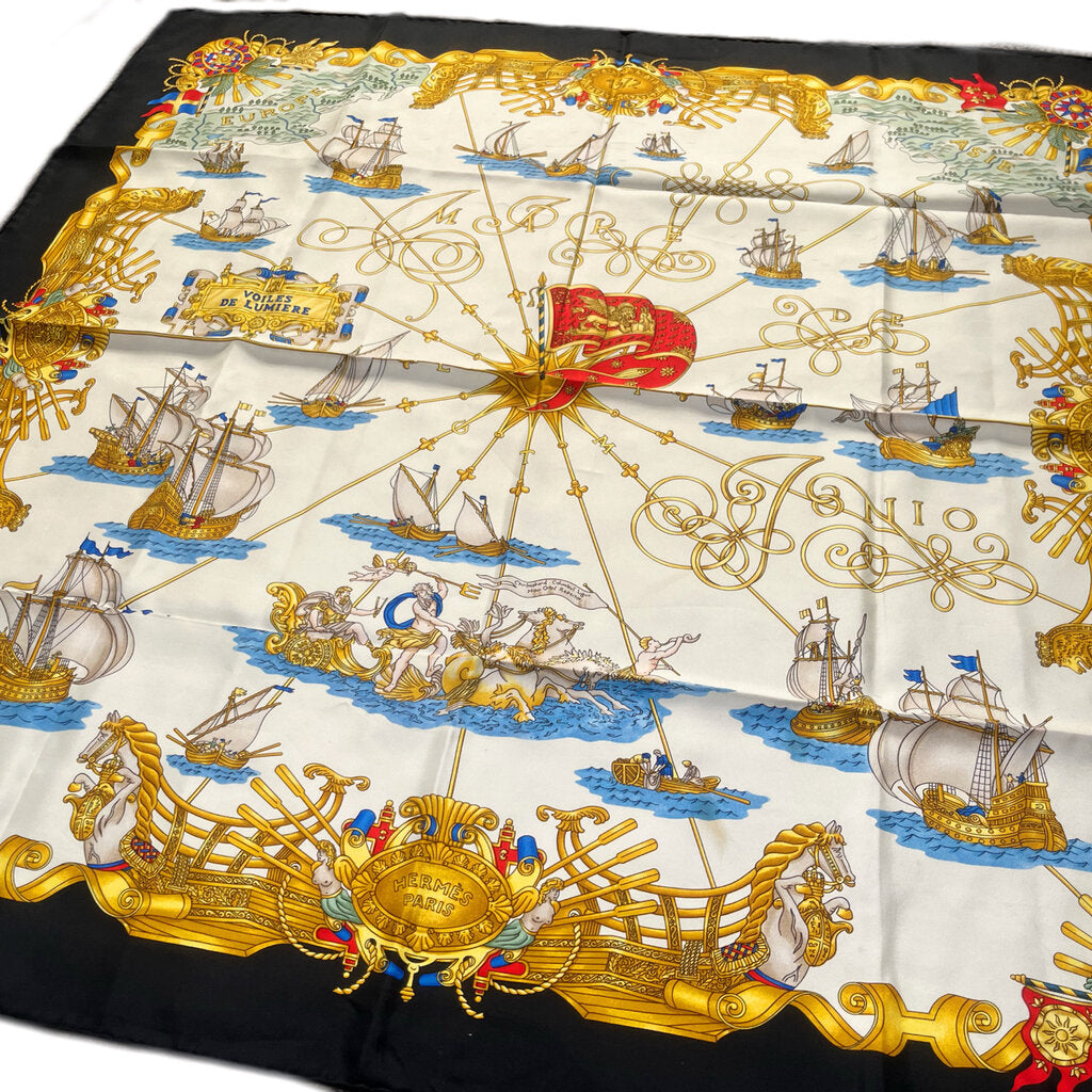 Hermes Silk Carre "Voiles De Lumiere" by Joachim Metz