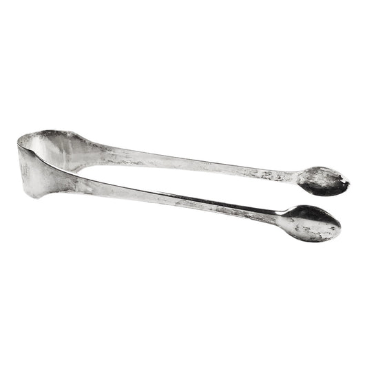 Antique Silver Tongs, Probably Early American