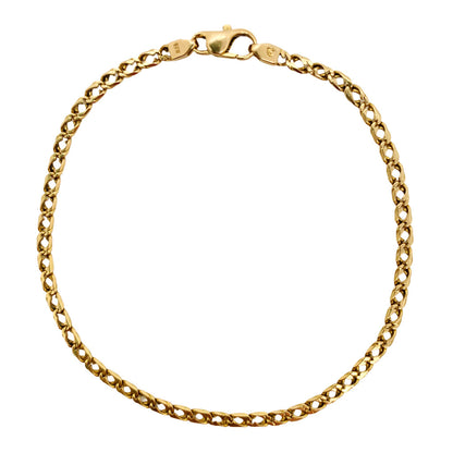 14Kt Delicate Curb Chain Bracelet