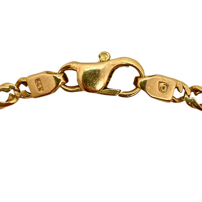 14Kt Delicate Curb Chain Bracelet