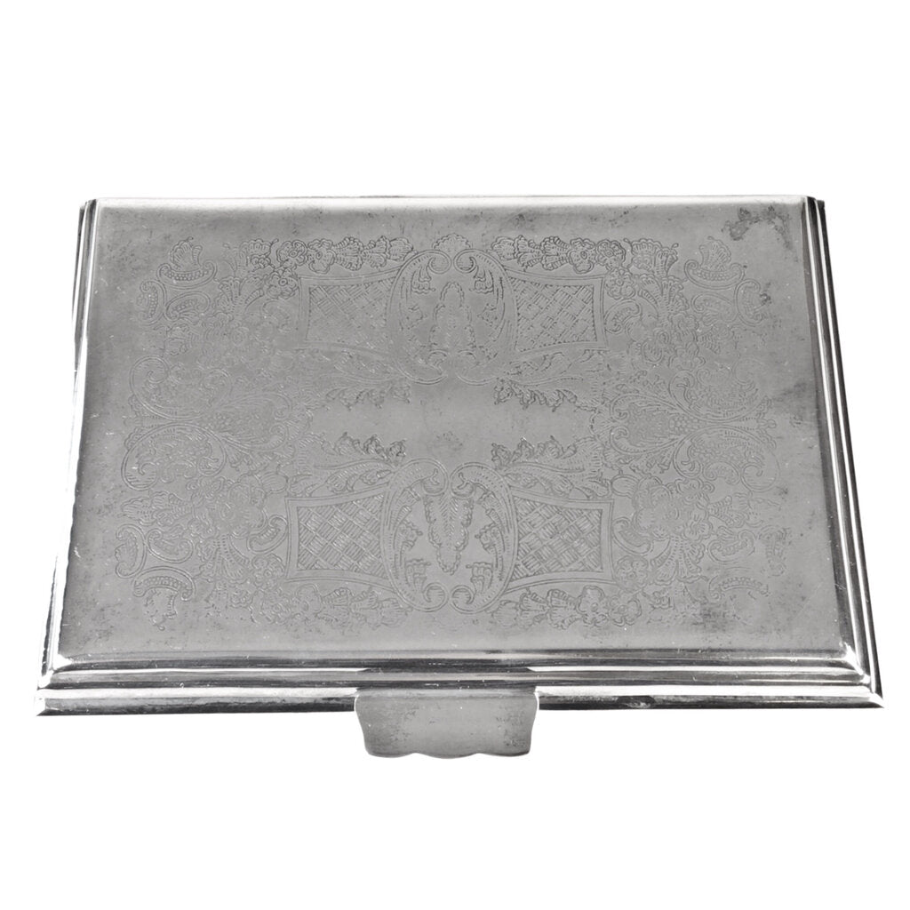 19th c. Silverplated Cigar Box