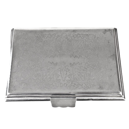 19th c. Silverplated Cigar Box