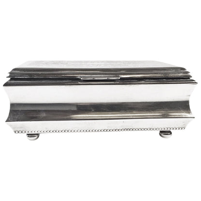 19th c. Silverplated Cigar Box
