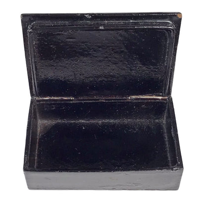Antique Gilt & Lacquered Papier-Mache Snuff Box