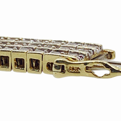 7.5 Carat (Approx.) Diamond Bracelet Mounted in 10Kt Gold