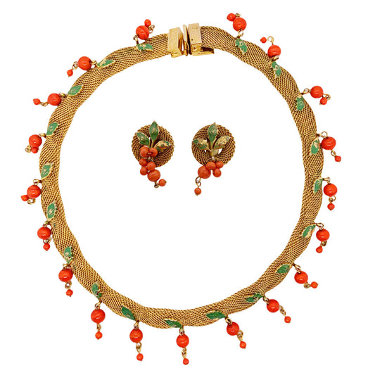 Hobe Necklace & Post Back Earring Demi Parure
