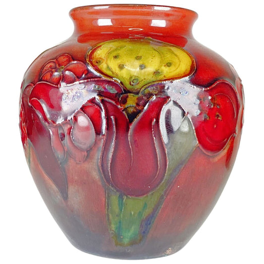 Moorcraft floral decorated ceramic vase