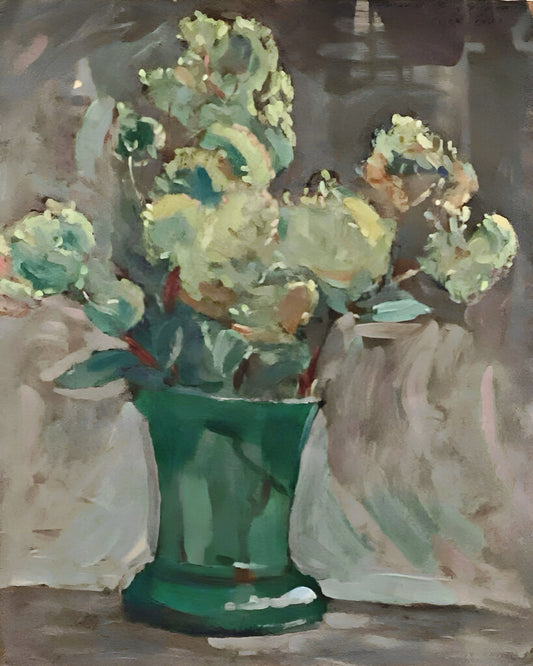Henri de Zeiger, Bouquet, Oil On Paper, 19th c