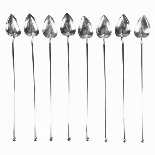 Set 8 Wallace Sterling Silver Stirring Straws