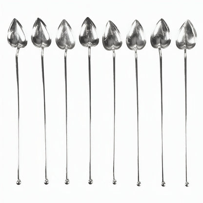 Set 8 Wallace Sterling Silver Stirring Straws