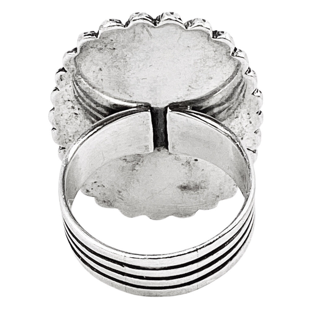 Happy Piasso Navajo Sterling Ring w. Turquoise