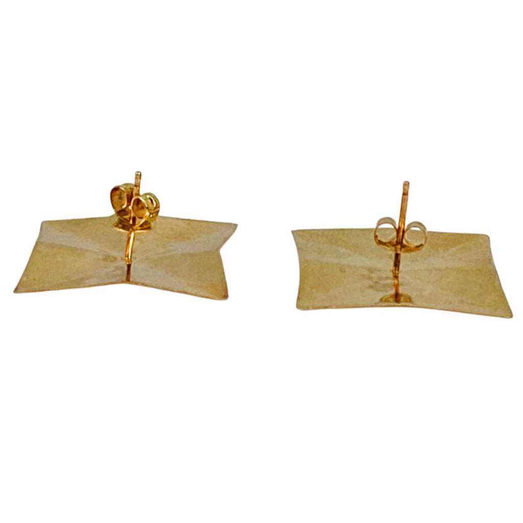 14Kt Gold Geometric Earrings