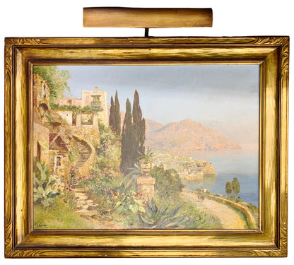 Gottfried Arnegger. Sorento, Italy. Oil on Canvas. 20th Century