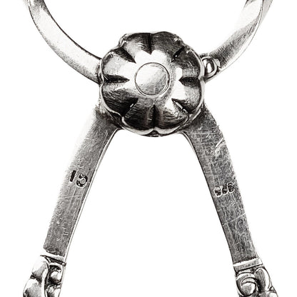 Georg Jensen Grape Cluster Sterling Sugar Tongs