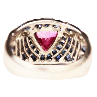 Le Vian Pink & Blue Sapphire & Diamond Ring
