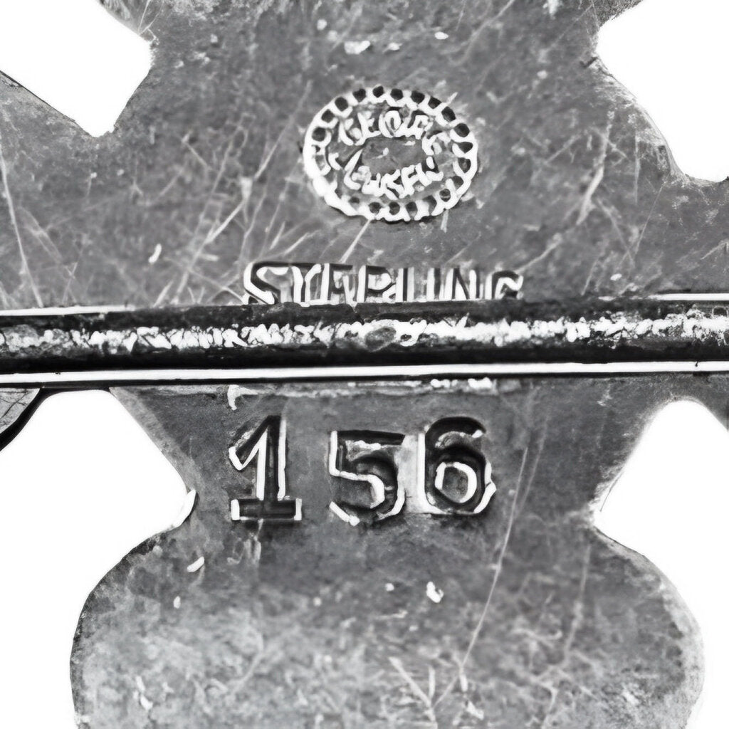 Georg Jensen Sterling Denmark Brooch No. 156