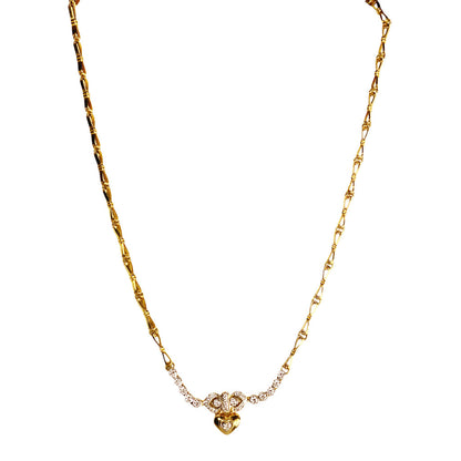 22Kt Gold (Tested) and Diamond Necklace