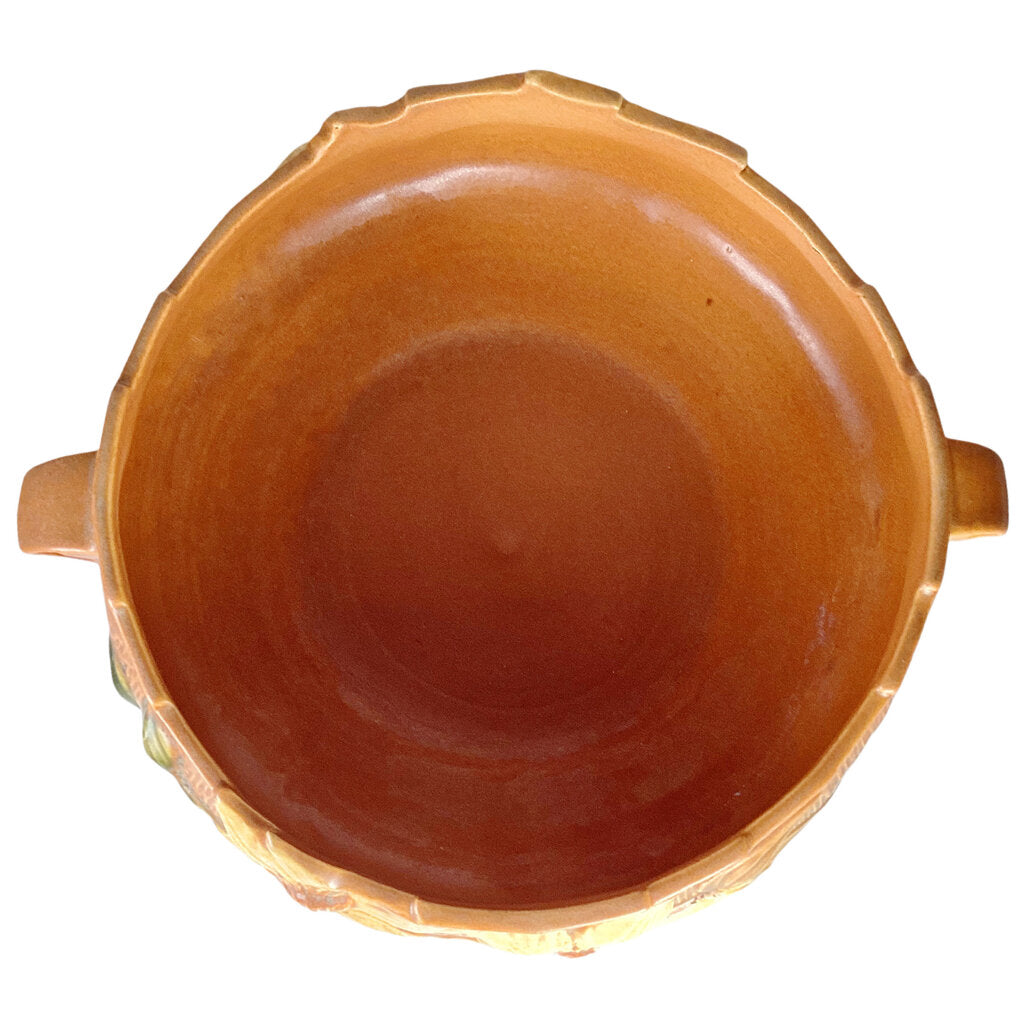 Vintage Roseville Pottery Clematis Bowl with Double Handles