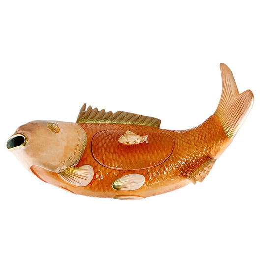 Mottahedeh Porcelain Carp Tureen