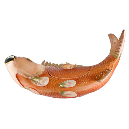 Mottahedeh Porcelain Carp Tureen