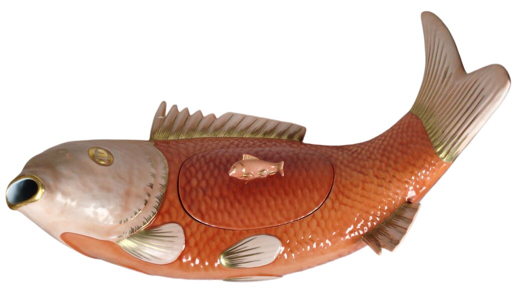 Mottahedeh Carp Tureen. Originally $2750. As Is - Opportunity Shop DC