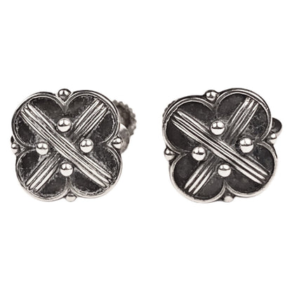 Georg Jensen Denmark Sterling Earrings 96B Screw Backs