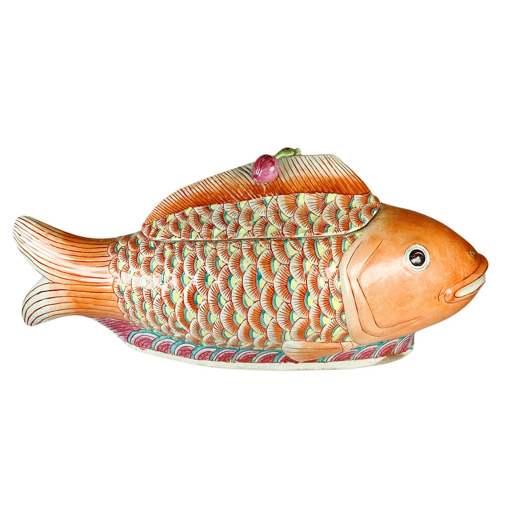 Chinese Export Koi Fish Tureen