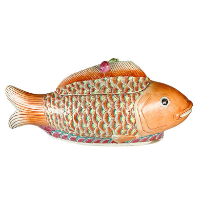 Chinese Export Koi Fish Tureen