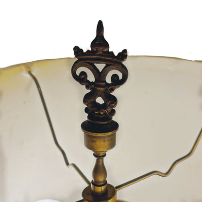Pair of Bronze Neoclassical Chandelier Lamps