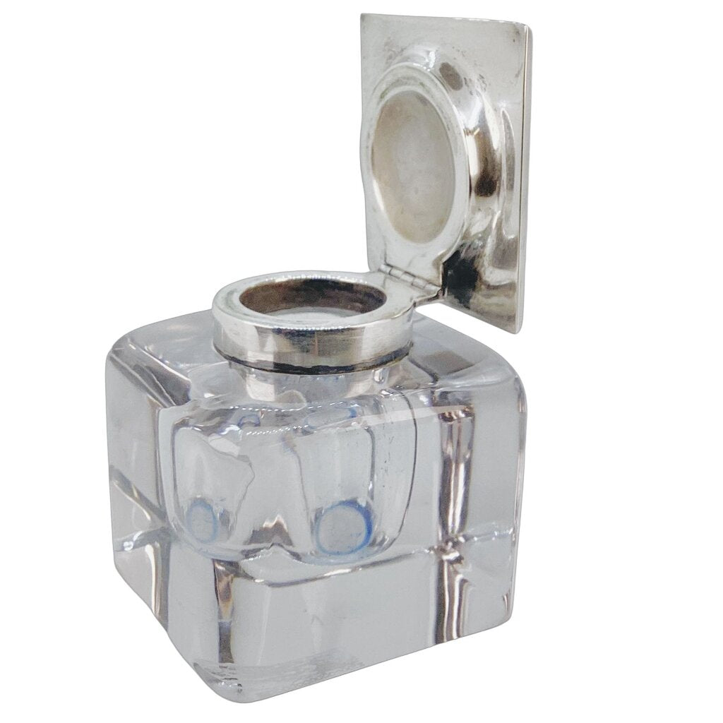 Keir Sterling Crested Inkwell