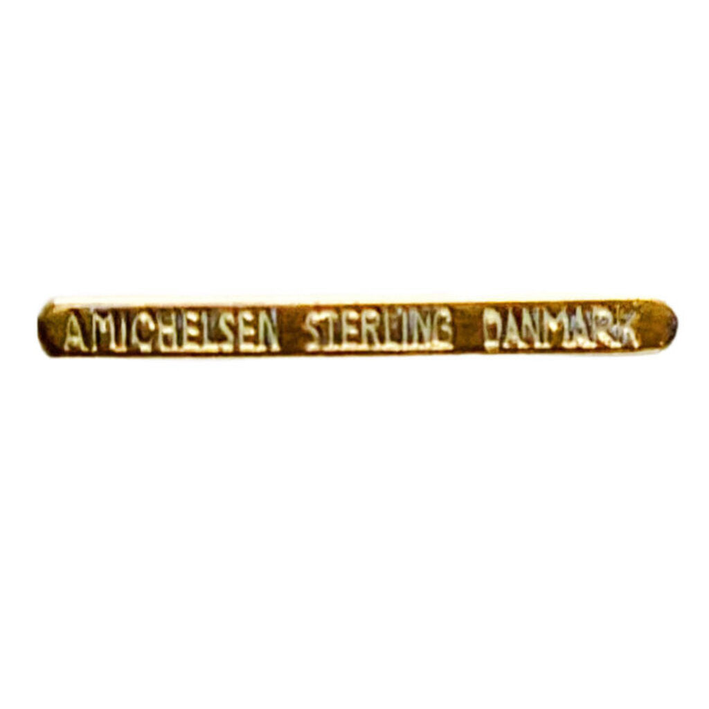 Set of 6 Anton Michelsen Gilded Sterling w Enamel Christmas Fork 1968