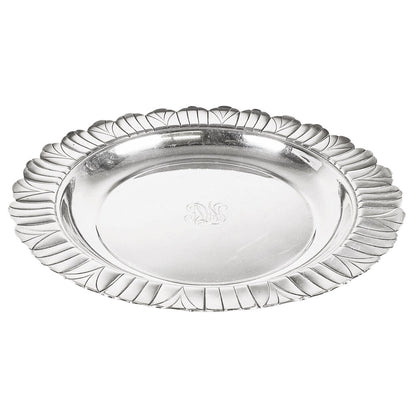 Shreve Crump & Low Silver Art Deco Round Platter