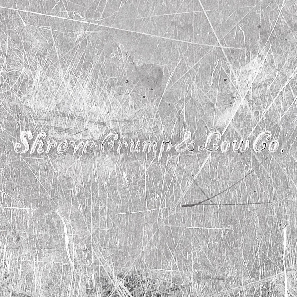 Shreve Crump & Low Silver Art Deco Round Platter