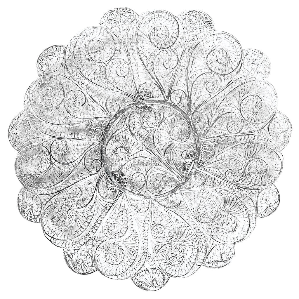 Indonesian Filigree Footed Plate