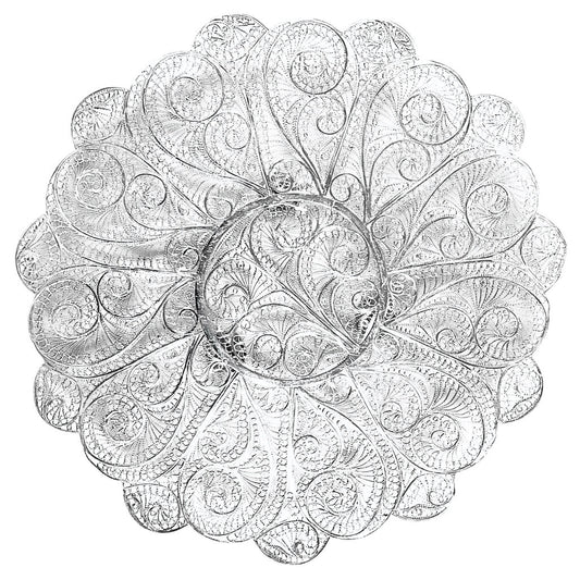 Indonesian Filigree Footed Plate