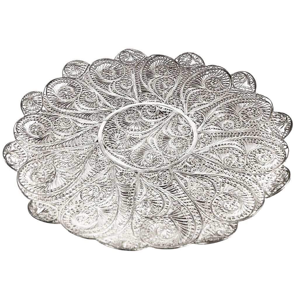 Indonesian Filigree Footed Plate