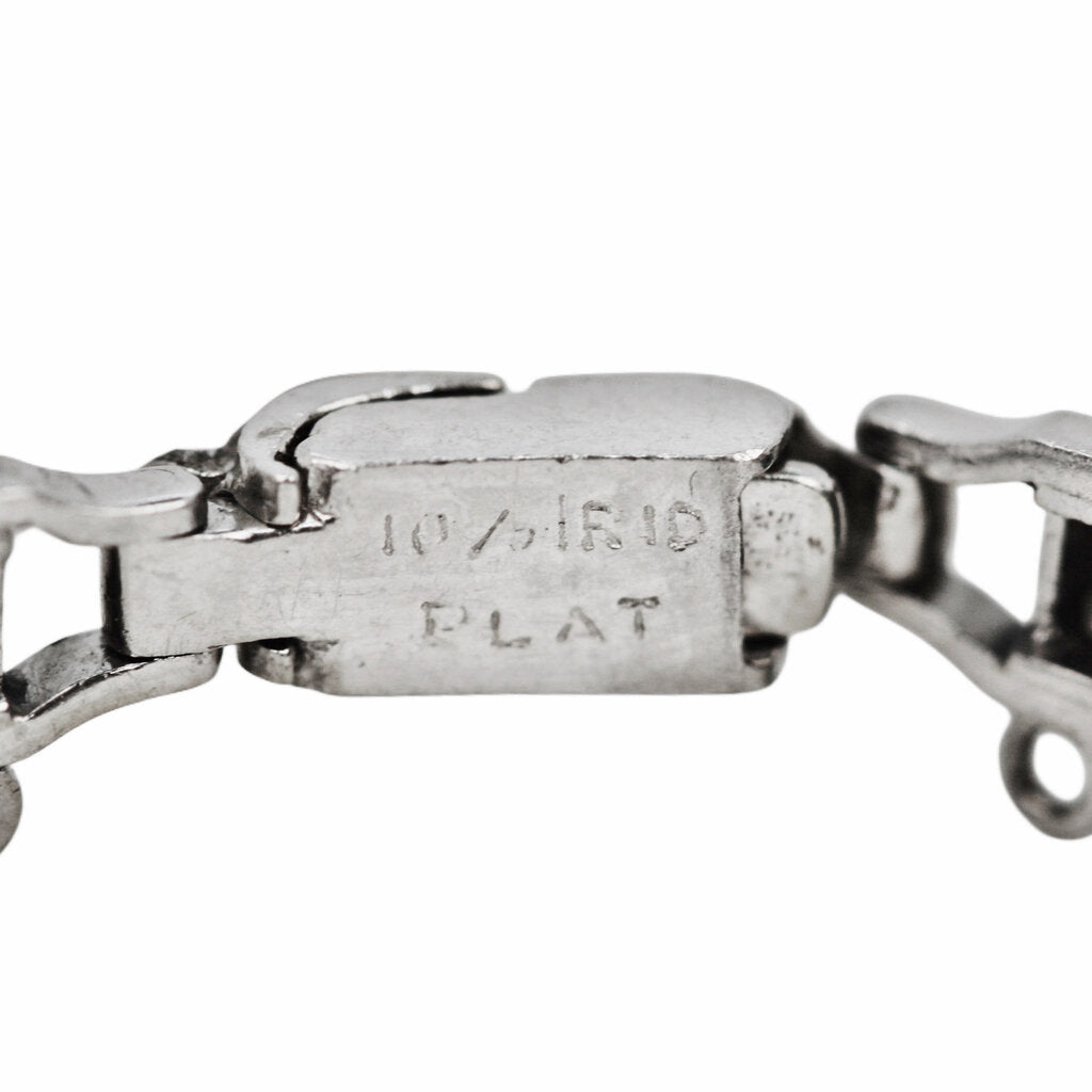 Art Deco Platinum Diamond & Sapphire Bracelet