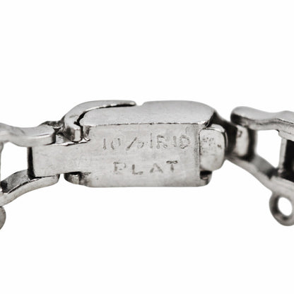 Art Deco Platinum Diamond & Sapphire Bracelet