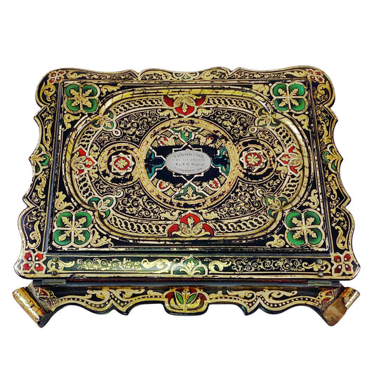Mid 19th c. Hand Painted Travel Writing Desk