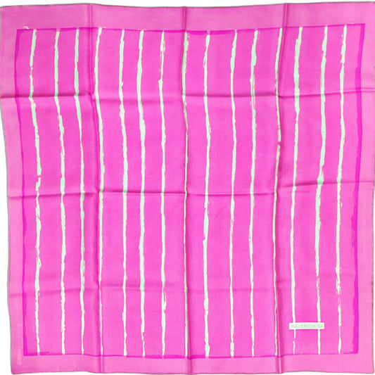 Balenciaga Hot Pink Silk Scarf
