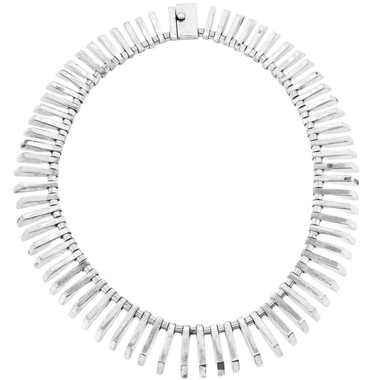 Mexican Sterling Modernist Necklace