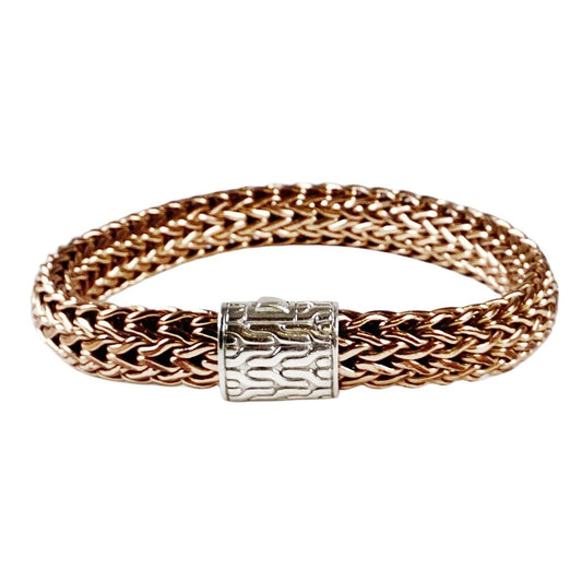 John Hardy Bronze & Silver Chain Bracelet