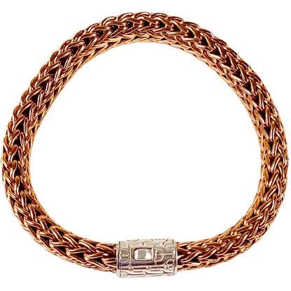 John Hardy Bronze & Silver Chain Bracelet